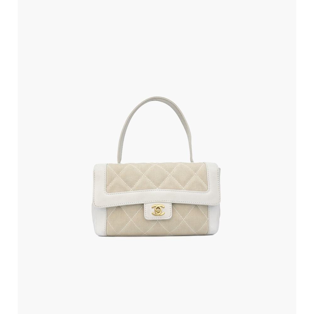CHANEL Ivory Flap Seasonal Bag A-A7210